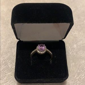 Amethyst birthstone ring